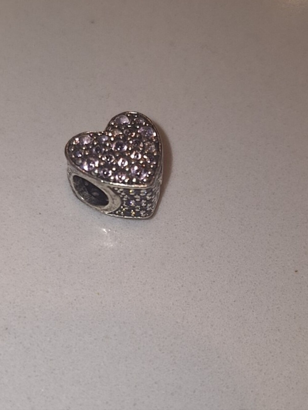 Pandora Pink Heart Pavé Charm